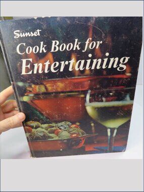 Sunset 1968 Cook Book for Entertaining cookbook Hardback